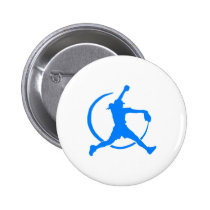 Sky Blue Girl's "FAST PITCH SOFTBALL" image buttons
