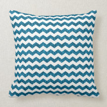 Sky blue glitter chevrons pillows