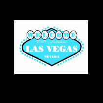 SKY BLUE Las Vegas Sign Ladies Baby Doll t-shirts