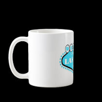 SKY BLUE Las Vegas Sign Mug by vegasdusoleil SKY BLUE Las Vegas Sign Mug