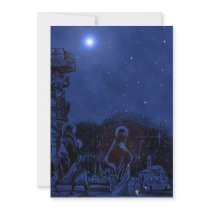 Sky Blue Nativity Invitation by BlayzeInk Sky Blue Nativity Invitation