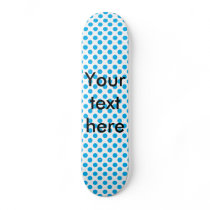 Sky blue polka dots pattern skateboard decks