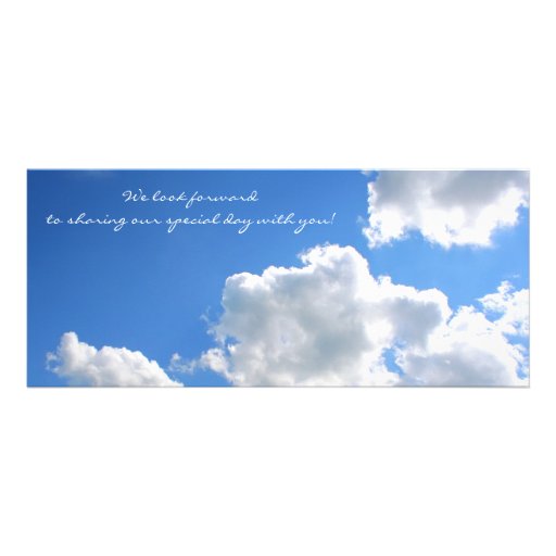sky boarding pass wedding ticket-invite with rsvp