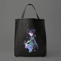 "Sky" Butterfly Rose Fairy Art Canvas Bag