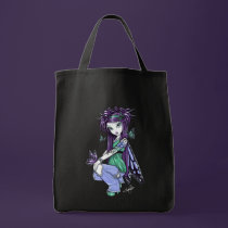 "Sky" Butterfly Rose Fairy Art Canvas Bag bags