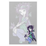 "Sky" Butterfly Rose Fairy Art Sationery