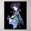 "Sky" Butterfly Rose Fairy Posters posters