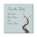 Sky Cherry Blossom Save the Date Magnet by designaline Sky Cherry Blossom Save the Date Magnet