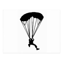 SKY DIVE NIGHT POSTCARD