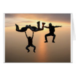 Sky Diving Greeting Card