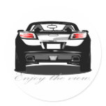 Sky "Enjoytheview." Round Stickers