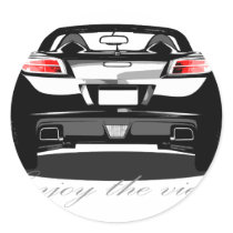 Sky "Enjoytheview." Round Sticker