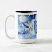 Sky Faerie Asparas and Unicorn Mug