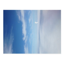 Sky from a plane 2 post card