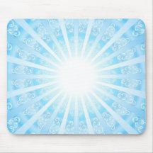 Sky gate, blue mousepad