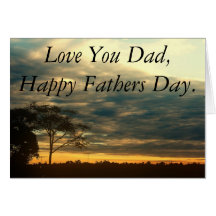 Sky happy Fathers Day Greeting Card