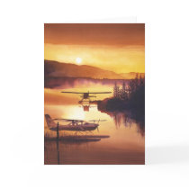 "Sky Harbor" Float Plane Watercolor cards