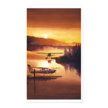 "Sky Harbor" Float Plane Watercolor posters by PaulJacksonart "Sky Harbor" Float Plane Watercolor posters