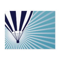 sky high hot air balloon post cards