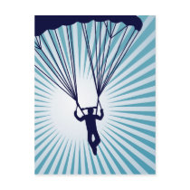 sky high skydiver post card