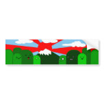 sky &amp; hills bumper sticker
