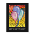 Sky is your limit postcard