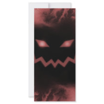 SKY JACK Pumpkin Jack-o-Lantern Face Red rack cards by VoXeeD SKY JACK Pumpkin Jack-o-Lantern Face Red rack cards