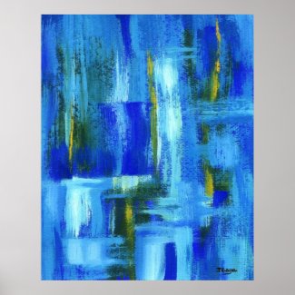 Sky Juice Abstract Art Print Original Painting