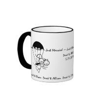 Sky Jump Wedding Mugs