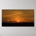 Sky on fire over fanore, ireland print