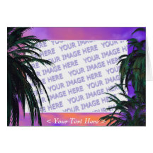 Sky Palms Greeting Card