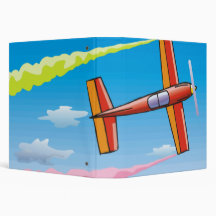 Sky Plane Set 3 Ring Binder