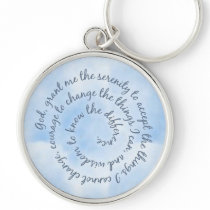Sky Serenity Prayer Keychain by KrispysKingdom Sky Serenity Prayer Keychain
