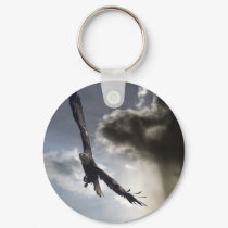 "Sky Warrior" Bald Eagle Gifts keychains by HANDPRINTS "Sky Warrior" Bald Eagle Gifts keychains