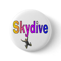 Skydive Button - 1 by ArtbyJean Skydive Button - 1