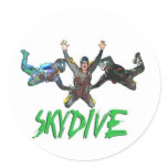 Skydive - Green Text Sticker