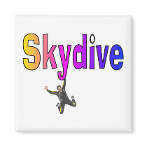Skydive Magnet by ArtbyJean Skydive Magnet