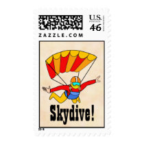 Skydive Postage Stamps