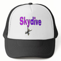 Skydive Purple Mesh Hats