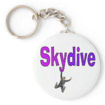 Skydive Purple Keychain