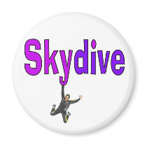Skydive Purple Refrigerator Magnets