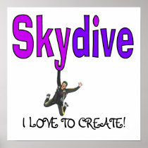 Skydive Purple Print