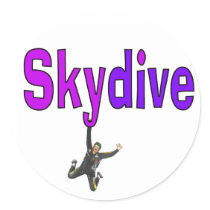 Skydive Purple Sticker