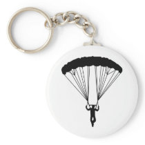 skydiver silhouette keychain