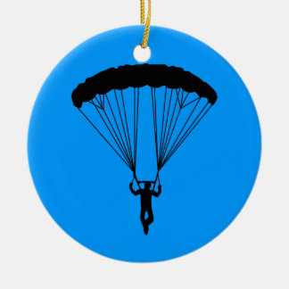 skydiver silhouette christmas tree ornament skydiver silhouette christmas tree ornament