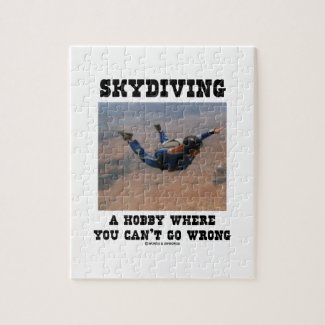 Skydiving A Hobby Where You Can't Go Wrong Puzzle