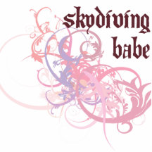 Skydiving Babe Photo Cut Out