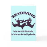 SKYDIVING GREETING CARD