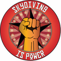 Skydiving Is Power photo sculptures by busybrain Skydiving Is Power photo sculptures
