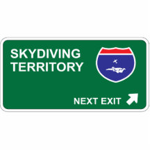 Skydiving Next Exit Acrylic Cut Outs